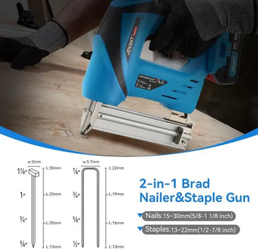 JOVANT 18ga Cordless Nail Gun Product Details Display