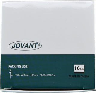 Jovant 16 Gauge Finish Nails 1-1/2 Zoll, verzinkte Finishing-Nägel