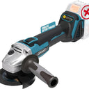 Handheld cordless angle grinder, ideal for woodworking, maintenance and renovation. Features replaceable grinding wheels to handle a wide range of applications.