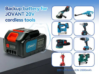 JOVANT 20V 4.0Ah Lithium Ion Battery , Replacement Battery with Cell Balancing Function Compatible with JOVANT Chainsaws, Drills, Nail Guns and Pruning Shears