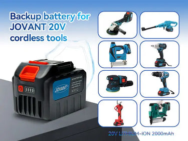 Made of ultra-performance battery cell,our battery provides 6 protective systems including over-discharge,over-heat,over-charge,over-current,over-voltage and short-circuit protection.You can use it safely on your tools.