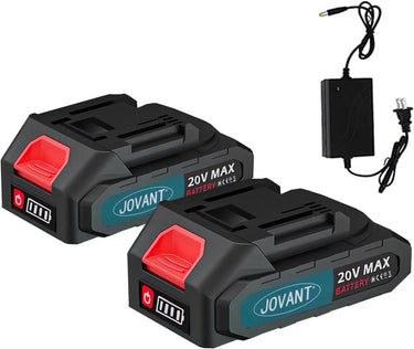 20V 2.0Ah Battery,2.0A Lithium Battery Cordless Tools Compatible Chainsaw,Rechargeable Li-ion Batteries for Electric Pruning Shears&Nail Gun with Charger