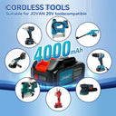 High Performance Battery Type:20V 4000mAh 4.0Ah battery,compatible with jovant chainsaw and nail gun.