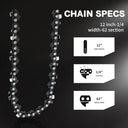 12 Inch Chainsaw with Replacement Chain Bar,12 Inch Replacement Chain for Portable Chainsaw