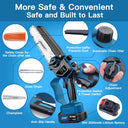 Battery chainsaw is equipped with oil storage & refueling system