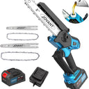 2-in-1 Chainsaw,Cordless Electric Chain Saw,8 Inch&6 Inch Chain Saw with 4A Rechargeable Battery,Battery Powered Handheld Chainsaw for Tree Trimming and Wood Cutting