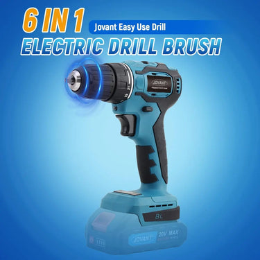 6 in 1 JOVANT Cordless Drill,3/8 Inch Keyless Chuck Power Drill/Driver Kit, No Battery, Only Drill