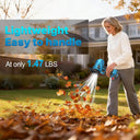 leaf blower weighing only 1.47 pounds, the JOVANT mini leaf blower is exceptionally lightweight, making it easy for women to lift and operate with just one hand