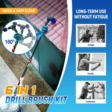 Head pivots and be adjustable 180 degree.You can clean easy both high and low without bending knees and Waist.