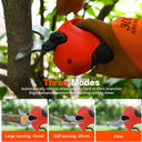 Pole Electric Pruning Shears with Portable Bag.Pole 1.6Inch(4CM) Electric Pruner for Tree Trimming Pole Tree Trimmer with 2Pcs 2000mAh Batteries
