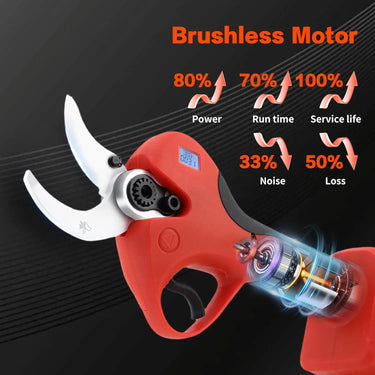 Pole Electric Pruning Shears with Portable Bag.Pole 1.6Inch(4Cm) Electric Pruner for Tree Trimming Pole Tree Trimmer with 1Pcs 2000mAh Batteries