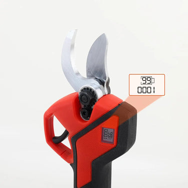Electric pruner up to 1.1inch (25mm) cutting quickly and cleanly trim branches without damage.High strength steel blades and a brushless motor ensure sharpness and durability for cutting