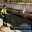 Pole Leaf Blower Cordless Designed with an ergonomic non-slip handle for comfortable operation and a included shoulder strap to reduce hand fatigue during extended use