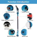 2-IN-1 pole chainsaw include a electric chainsaw and a telescopic pole to provide a versatile tool for gardening.
