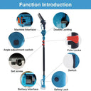 Telescoping pole extends from 5.3 ft.to 9.3 ft.for up to 15 ft overhead reach
