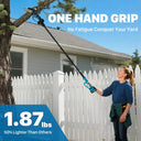 Pole Saw Battery Powered with Dual Batteries Lightweight for Women Garden Yard Wood Cutting