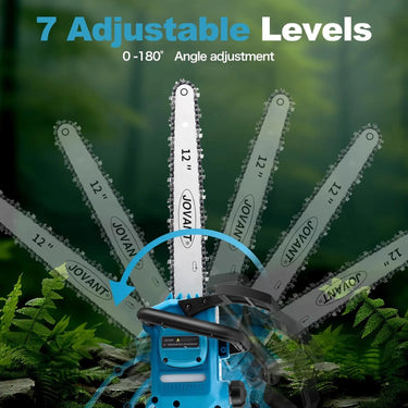 Telescoping cordless Pole Saw equipped with 1*20V-6000Mah batteries, which can bring long-lasting use time, better user EXPERIENCE and convenience to trimming high branches,Cutting Log, anytime and anywhere.