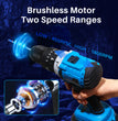 JOVANT Brushless Cordless Drill, 1/2'' Chuck, 20+2 Torque, Makita 18V Compatible