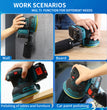 5" Brushless Orbital Sander with Dust Collector, Variable Speed