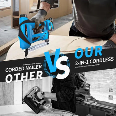 JOVANT 18ga Cordless Nail Gun Product Details Display