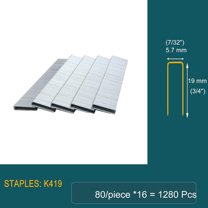 JOVANT - Agrafes à couronne étroite 7/32" pour pistolet à clous 20V 50MM (3/4"&amp;1"&amp;1-1/4"&amp;1-1/2")