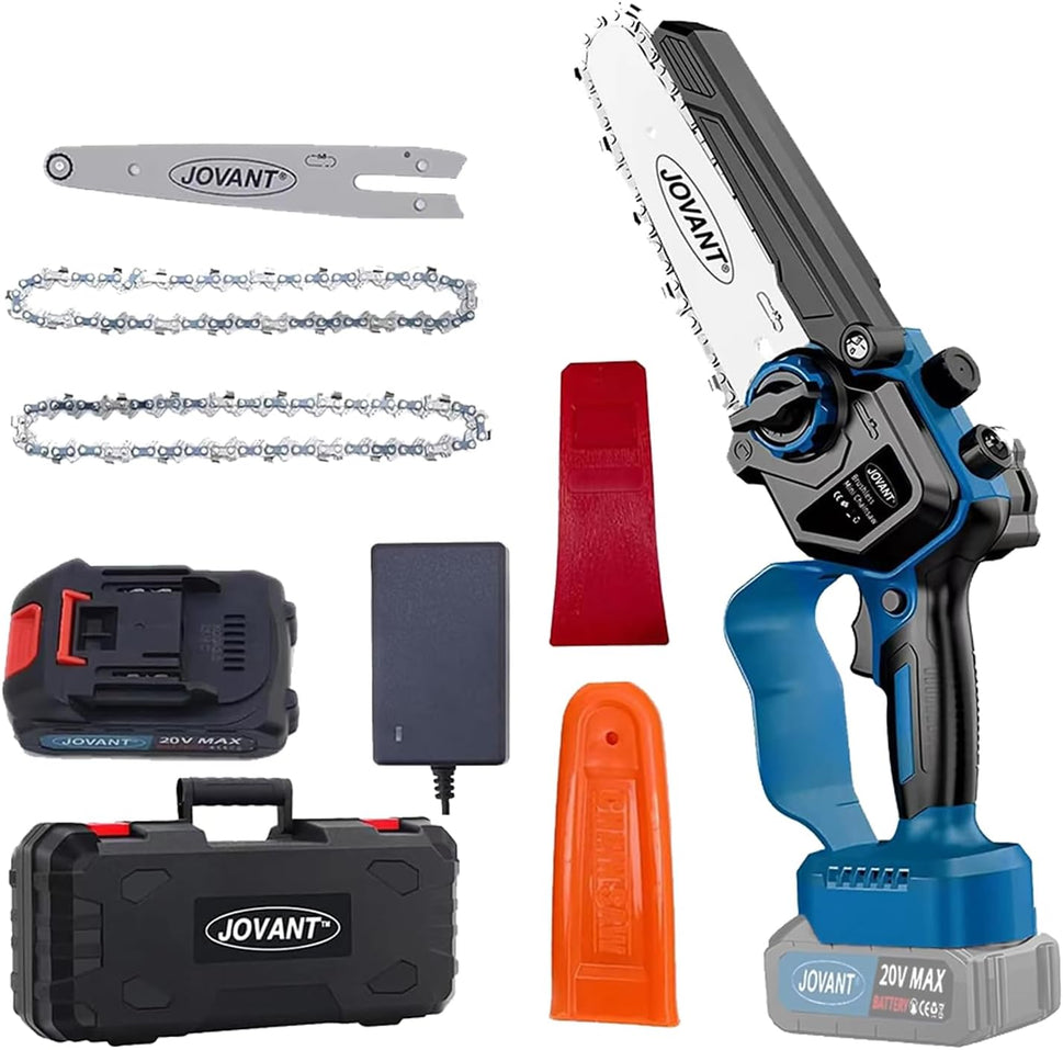 JOVANT Upgrade Cordless Chainsaw Kit with 1pcs 2A Batteries