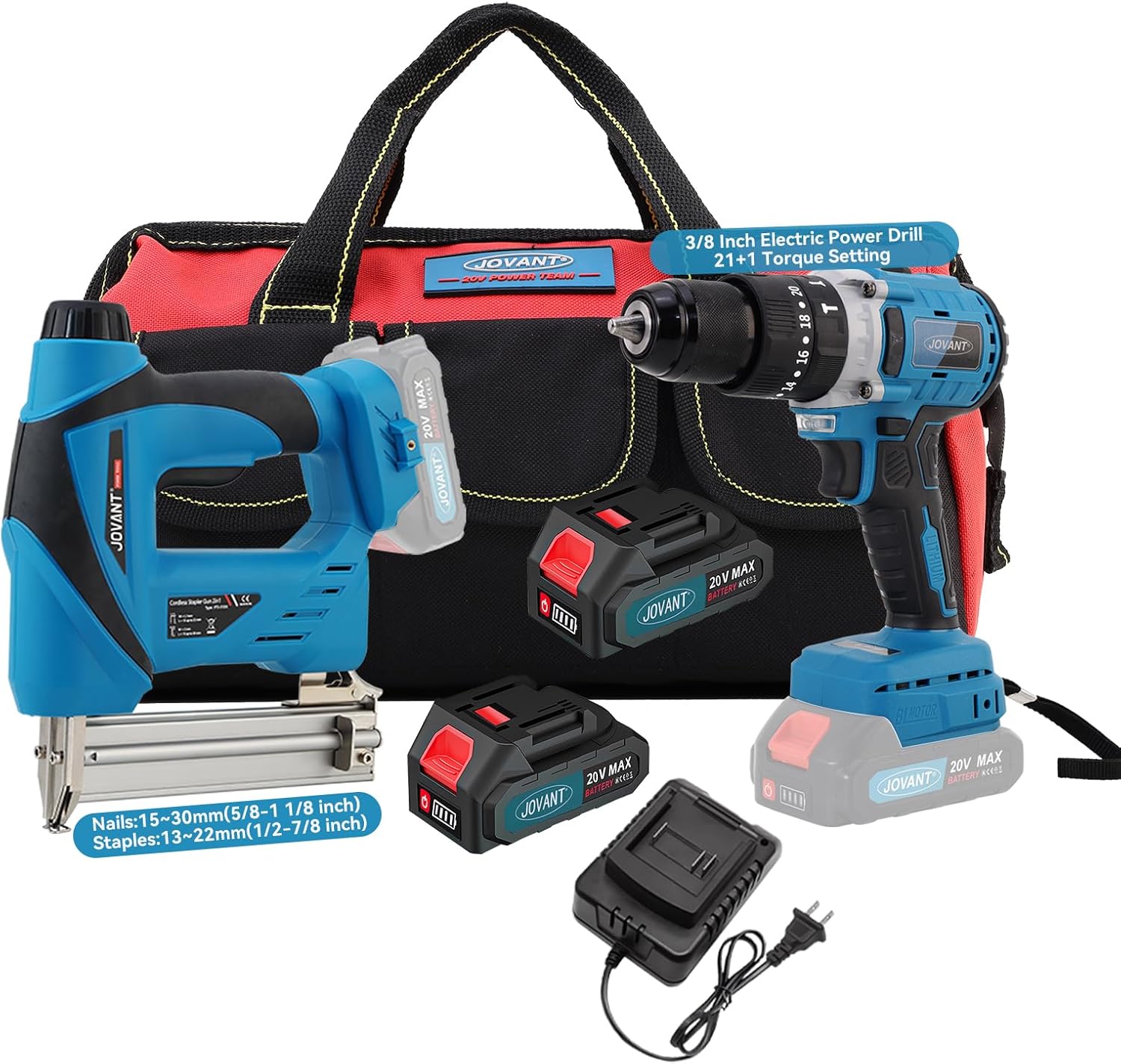 Cordless Nailer & Drill Combo Kit Display
Suitable for woodworking, maintenance, decoration and other industries.