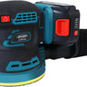 Cordless Random Orbital Sander, battery-powered, no power cord required, ideal for sanding in woodworking, renovation and other applications.