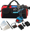 JOVANT Cordless Drill with 13pc Cobalt Bit Set and Battery