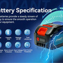 With a real capacity of 4000mAh, it can be used as a spare battery to increase working time. Our battery has stronger power and longer running time. It does not need to be recharged frequently, thus improving your work efficiency.