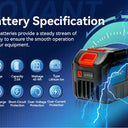 20V 6.0Ah BATTERY for JOVANT drills,chainsaws,angle grinders,nail guns,and pruning shears,with cell balancing function,higher battery efficiency and longer service life.