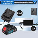 Made of ultra-performance battery cell, our battery provides 6 protective systems including over-discharge, over-heat, over-charge, over-current, over-voltage and short-circuit protection. You can use it safely on your tools.