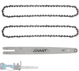 12 Inch Chainsaw with Replacement Chain Bar,12 Inch Replacement Chain for Portable Chainsaw