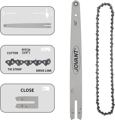 This chain is commonly used on a variety of power and battery pole saws with 12-inch blades for logging,tree trimming and more.