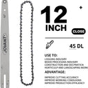 The jovant chain is deeply quenched to ensure smooth cutting and optimal lubrication.The service life of the saw chain is longer,with a smooth surface,light weight,wear resistance,and smooth cutting.