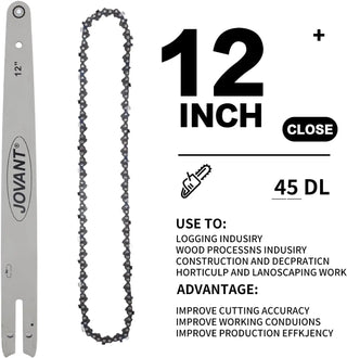 The jovant chain is deeply quenched to ensure smooth cutting and optimal lubrication.The service life of the saw chain is longer,with a smooth surface,light weight,wear resistance,and smooth cutting.