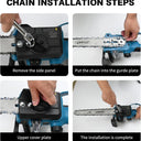 12 Inch Chainsaw with Replacement Chain Bar,12 Inch Replacement Chain for Portable Chainsaw