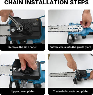 12 Inch Chainsaw with Replacement Chain Bar,12 Inch Replacement Chain for Portable Chainsaw