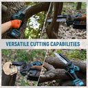 8&6 Inch Mini Chainsaw with auto oil system.Super high chain speed of 33 ft/sec and guide plate is made of titanium alloy,durable and long service life.
