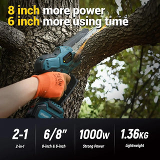 Chain realizes low rebound and low vibration under the premise of guaranteeing the quality,which improves the safety of use when you tree trimimg and wood and branches cutting.