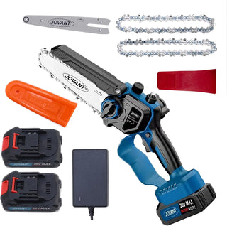 6inch Mini Cordless Chainsaw Handheld Electric saw for Tree Trimming/Branches Gardening tools,29.8 ft/s with Brushless Motor, Best Gifts for Dad, Husband