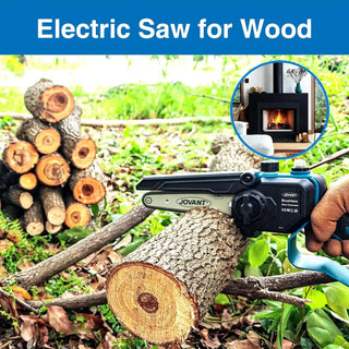 6inch Mini Cordless Chainsaw Handheld Electric saw for Tree Trimming/Branches Gardening tools,29.8 ft/s with Brushless Motor, Best Gifts for Dad, Husband