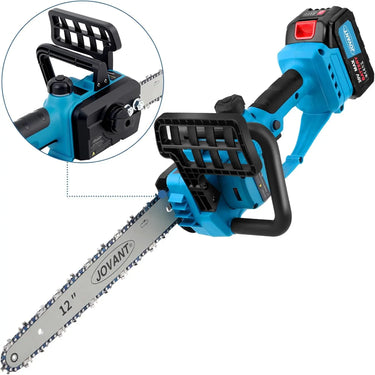 12-inch cordless Mini Chain Saw effortlessly handles bigger wood. Experience greater power and versatility, making it the superior choice for any demanding task.