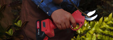 The electric pruners have a wide range of applications. They can be used in gardens, parks, farms, orchards, greenhouses, etc.