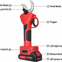 The electric pruning shears include 1 Pcs original battery. If you want to extend the usage time, you can use another Makita battery.