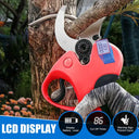 Electric pruners cordless with dual-tap safety lock & auto-sleep, plus quiet, weather-ready design, The ultimate electric shears for gardening in homes or orchards.
