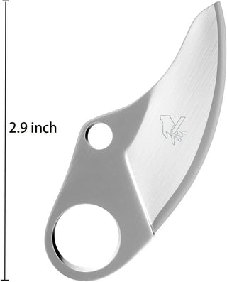 The blade adopt advanced SK5 high carbon steel, durable, super sharp and rust-proof for smoothly cut without damage. It also can be sharpened or replaced.