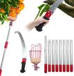 JOVANT 10FT Extendable Pole Saw & Fruit Picker Kit