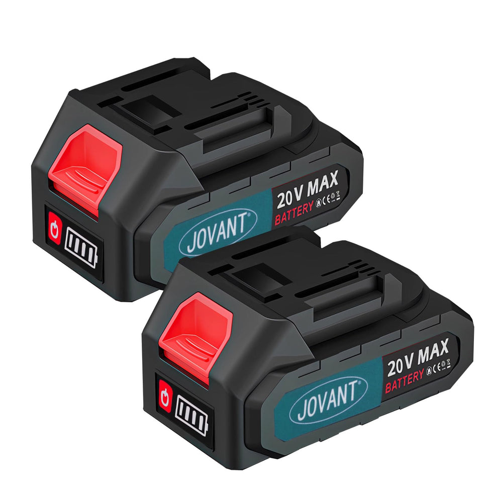 JOVANT - 4.0A Lithium Battery 2pcs (Compatible with All JOVANT Cordless Tools)