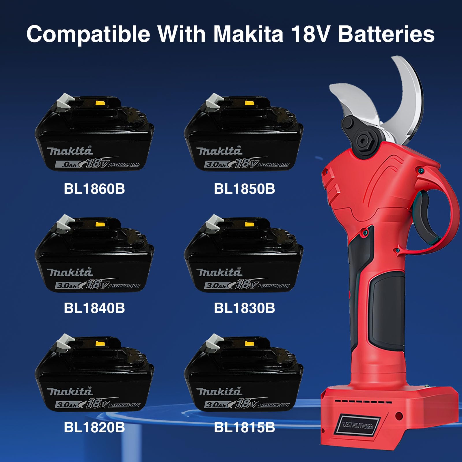 Compatible With Makita 18V Batteries BL1860B BL1850B BL1840B BL1830B BL1820B BL1815B